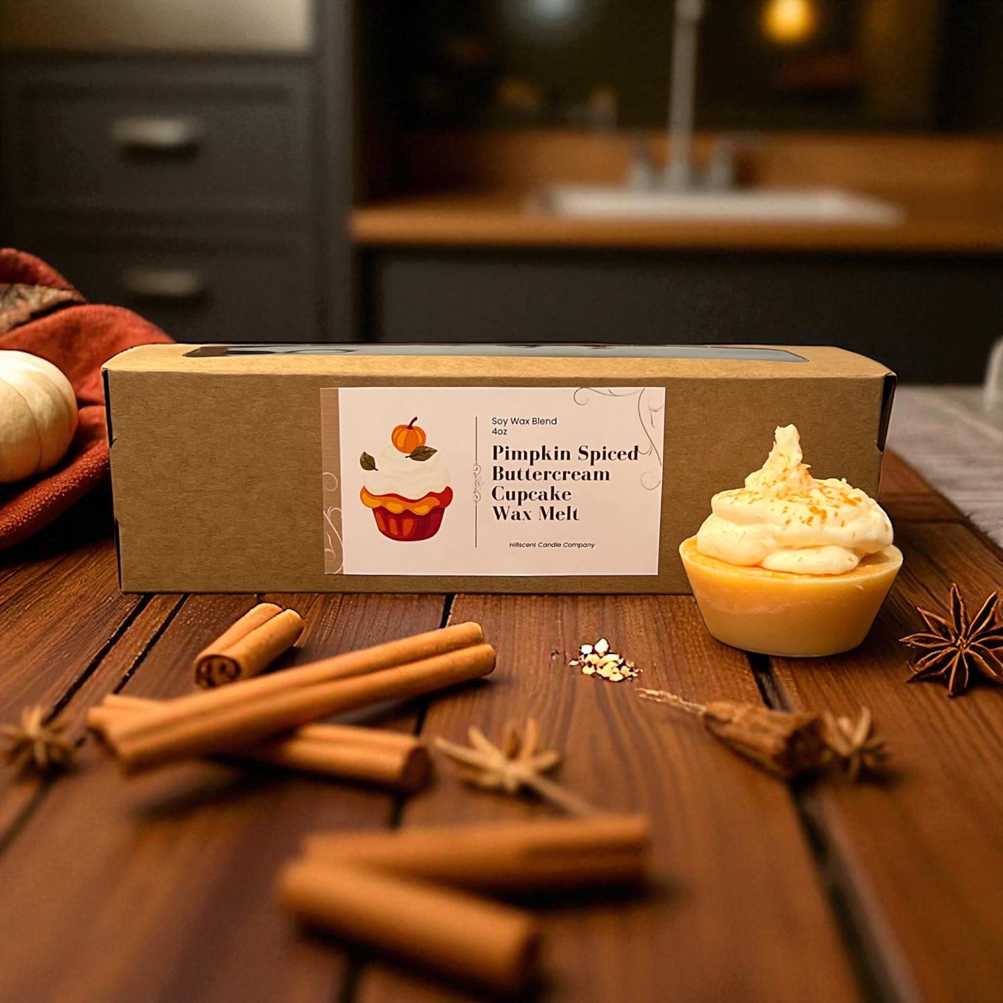Pumpkin Spiced Buttercream Mini Cupcake Wax Melts